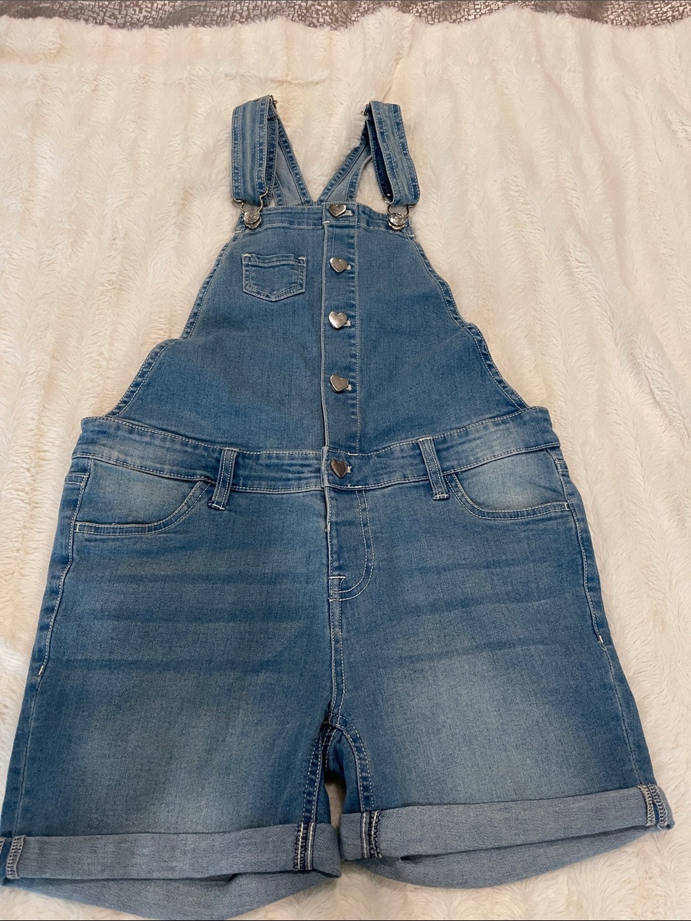 Vigoss Blue Denim Short Overalls for Kids